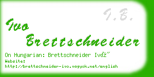 ivo brettschneider business card